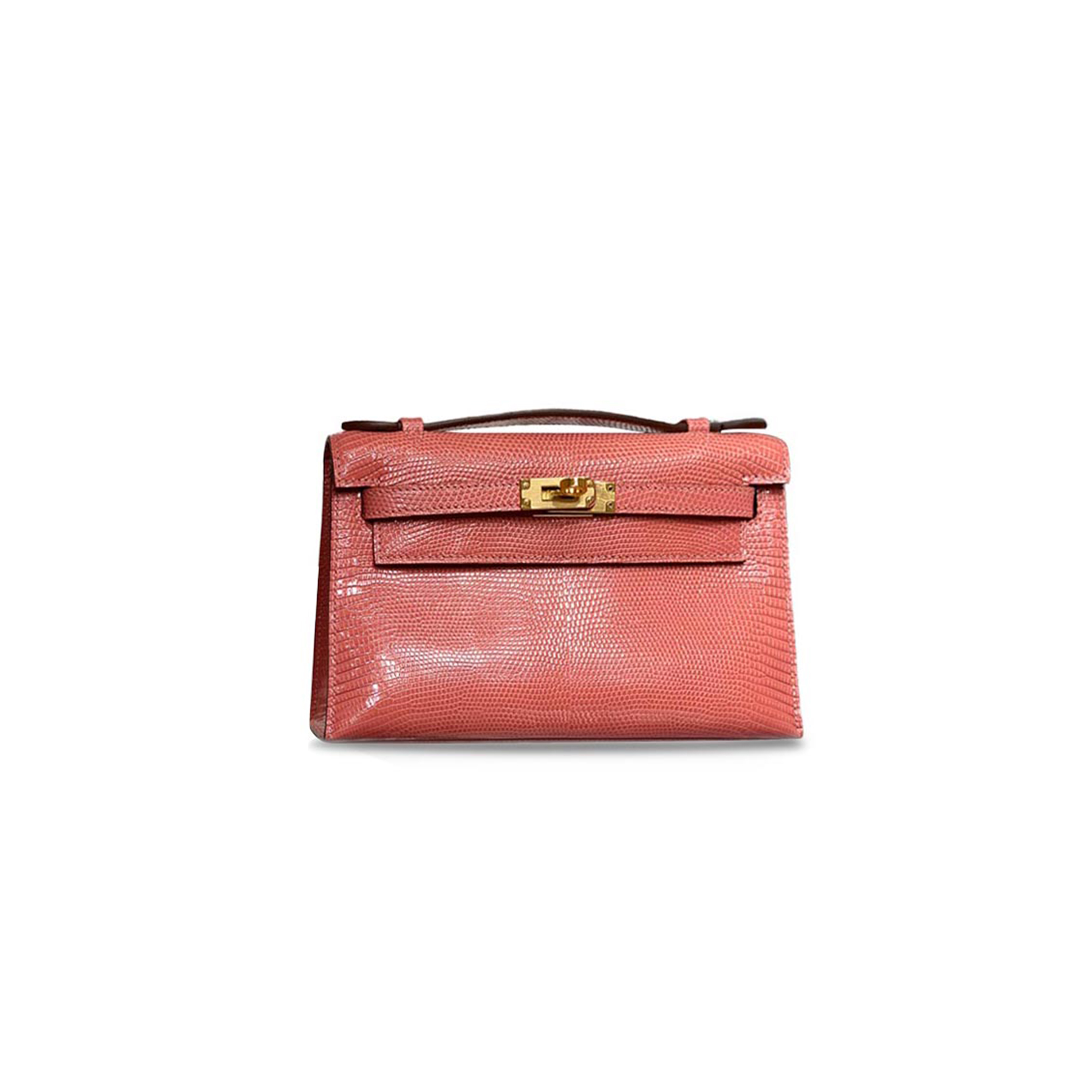 H**mes master mini kelly ceramic pink gold buckle (22*14*7cm)